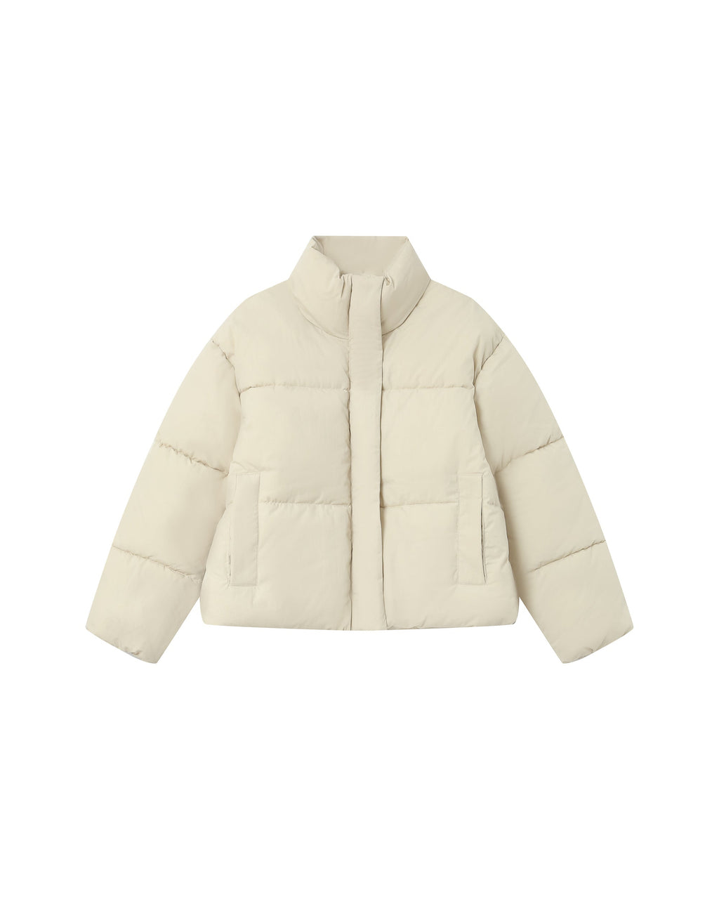 Doudoune Courte Beige Sonic