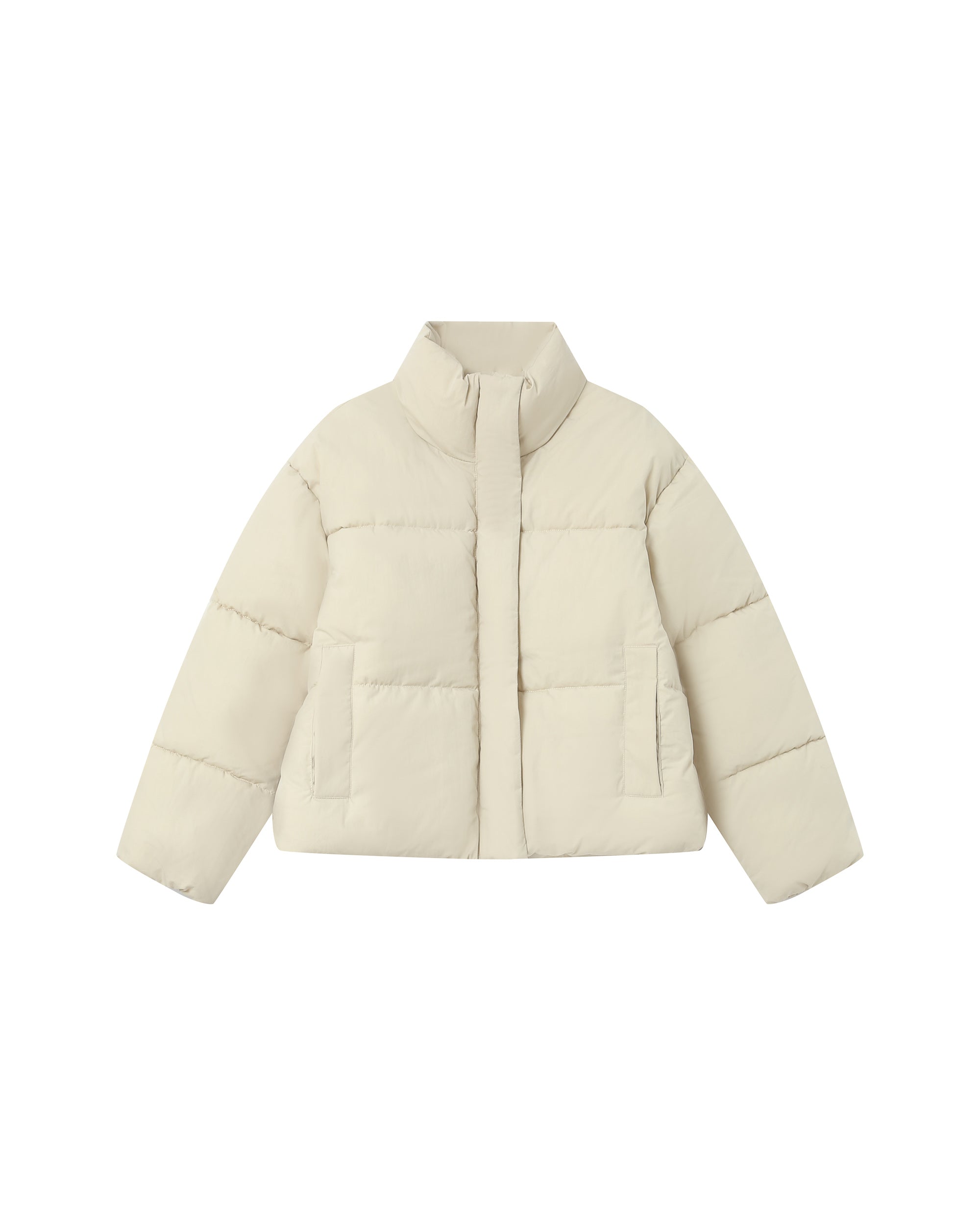 Doudoune Courte Beige Sonic