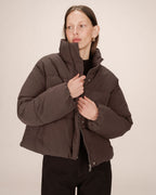 Sonic Short Puffer Jacket - Chocolate