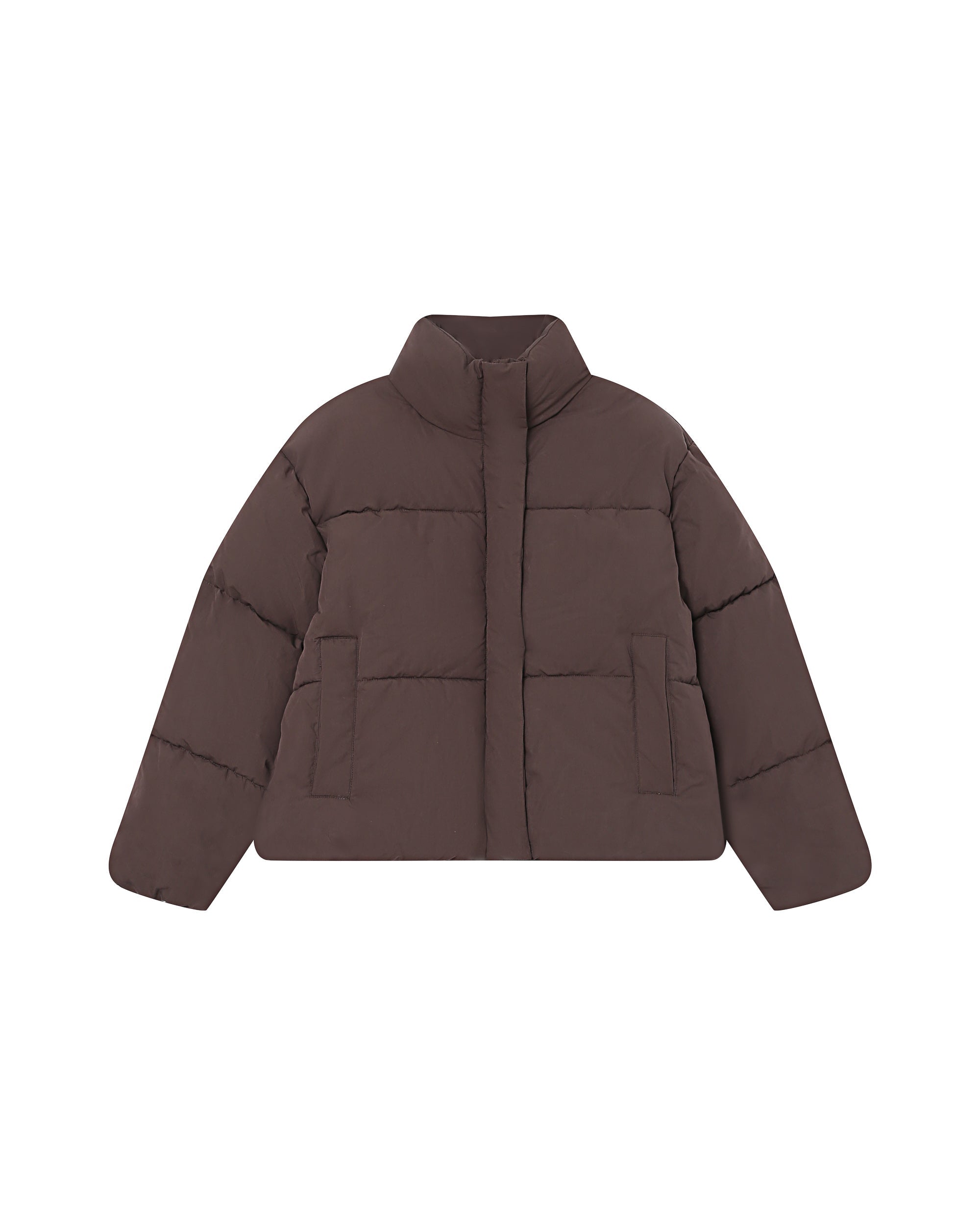 Sonic Short Puffer Jacket - Chocolate