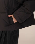 Sonic Short Black Puffer Jacket