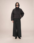Sonic Short Black Puffer Jacket