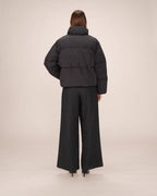 Sonic Short Black Puffer Jacket