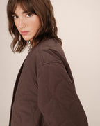 Doudoune Matelassée Chocolat Shania