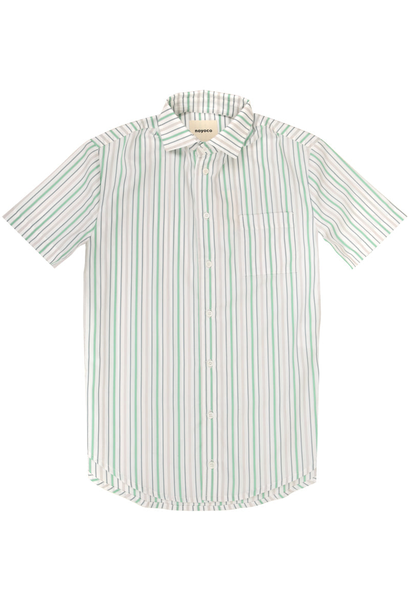 Chemise Fiji Rayures Vertes Fines