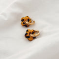 Boucles D'Oreilles Flory - Marron