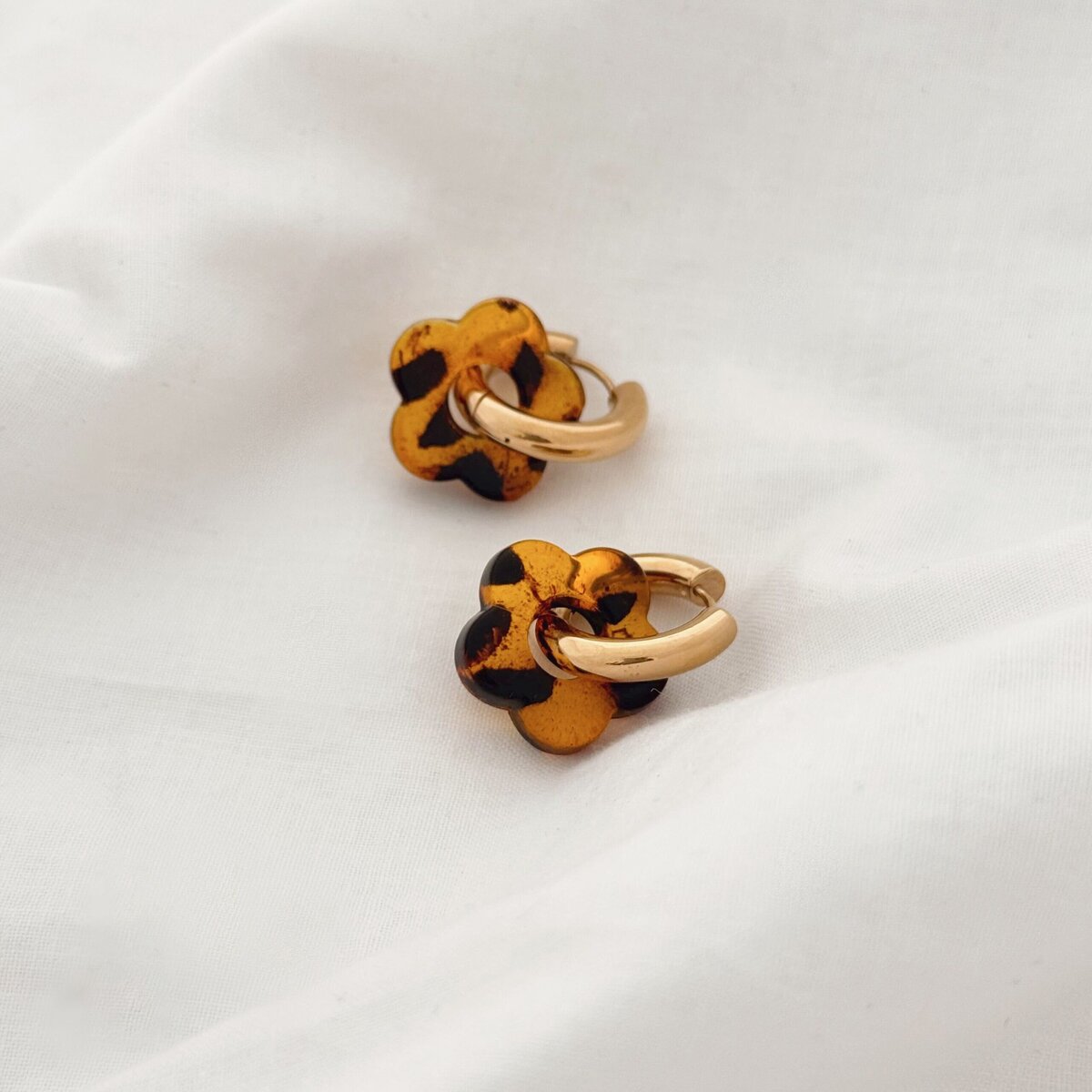 Boucles D'Oreilles Flory - Marron