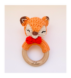 Personalized Crochet Baby Rattle