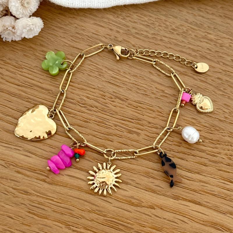 Pulsera de acero "Janeiro"-Pulsera-Instants Plaisirs • Joyas-Instants Plaisirs | Joyas