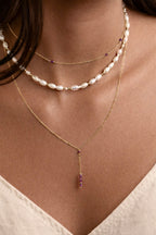 Collana-Bracciale Satellite - Rubino