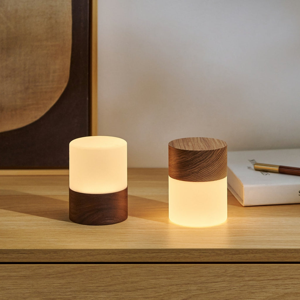 Lampe Lemelia - Noyer - 2 Tailles