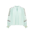 Alma Deia - Blouse Brodée - Bleu - Femme
