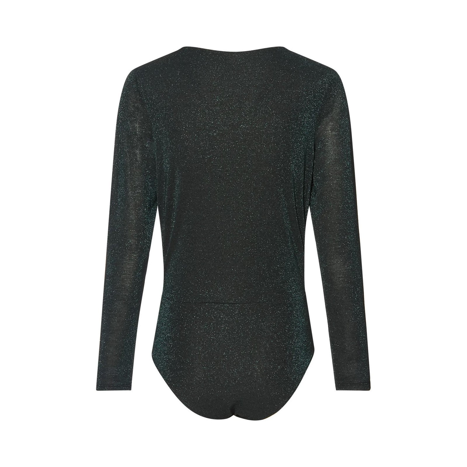 Alma Deia - Body Cache-Cœur En Glitters - Bleu Vert - Femme