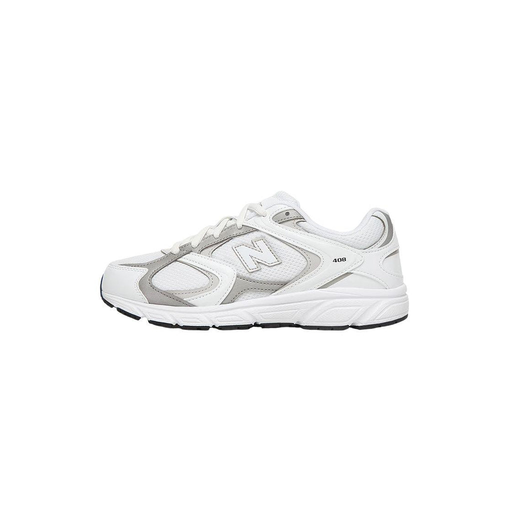 New Balance G408 Junior Trainers - White, Grey, Black