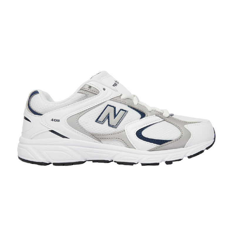 Junior New Balance G408 Trainers - White, Grey, Navy