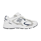Junior New Balance G408 Trainers - White, Grey, Navy