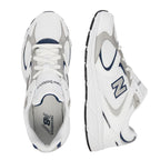 Junior New Balance G408 Trainers - White, Grey, Navy