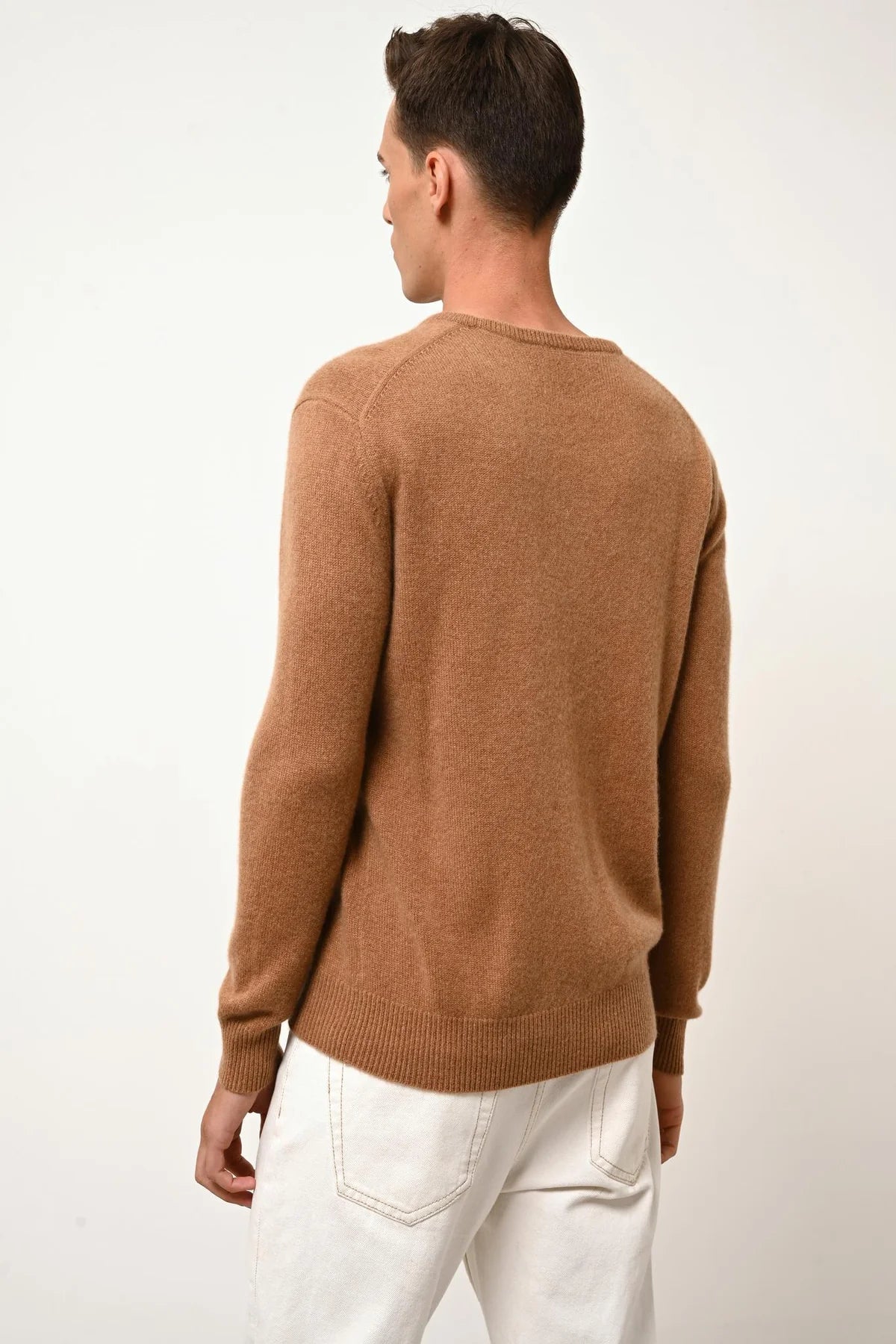 4-Ply Round Neck Jumper - Gabin - Hazelnut