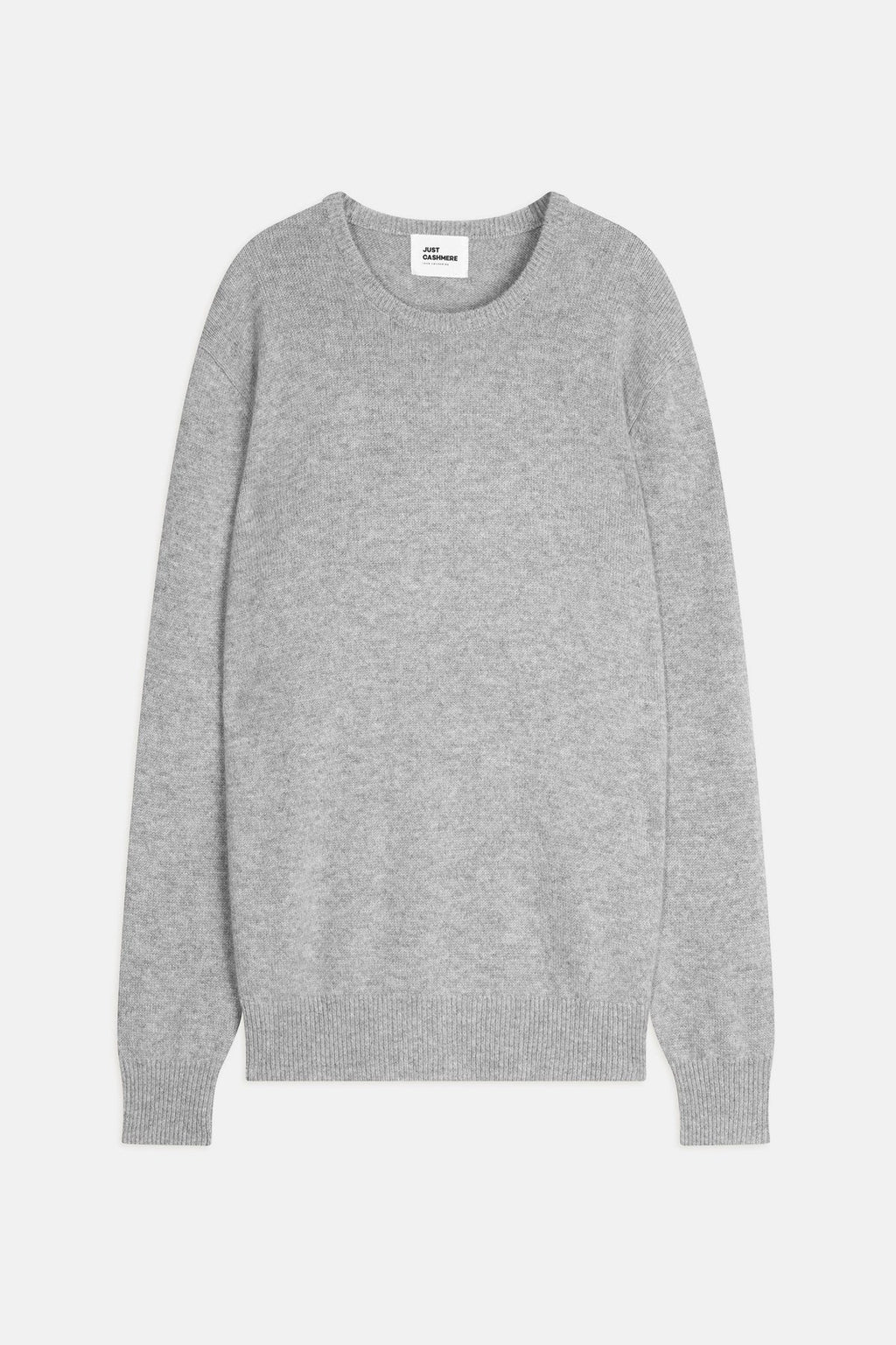 4-Ply Crew-Neck Jumper - Gabin - Mottled Cloud Grey
