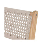 Kuta - Zestaw 2 hokerów H66 cm - Drewno akacjowe i lina