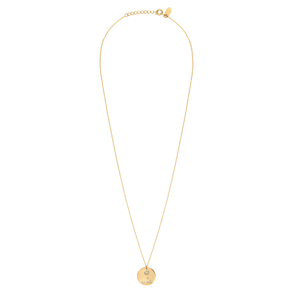 Collar de pez galaxia dorado