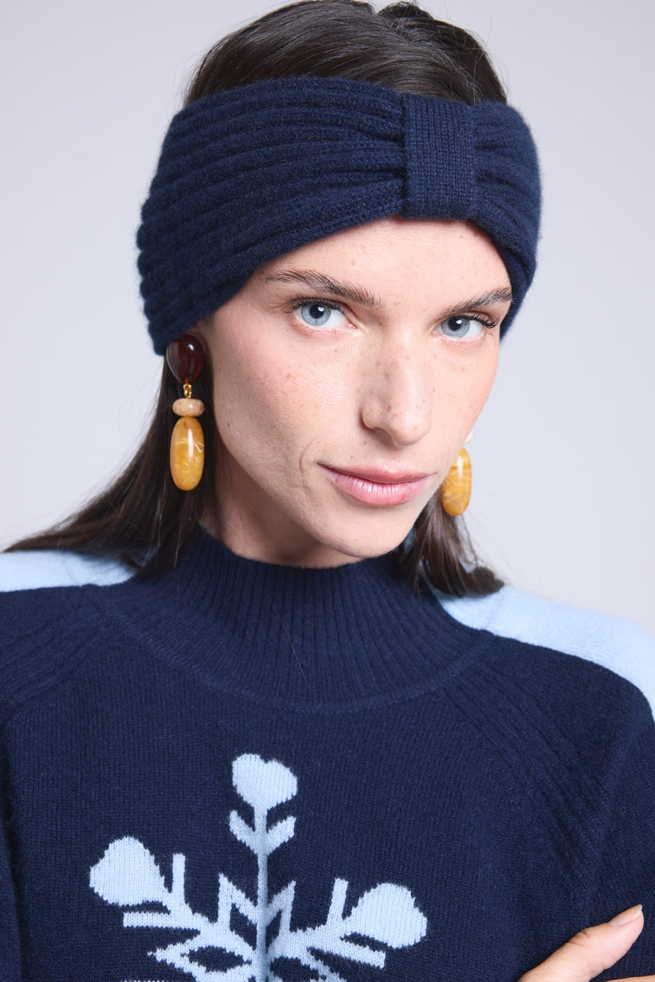 Gala Headband - Navy Blue - Women