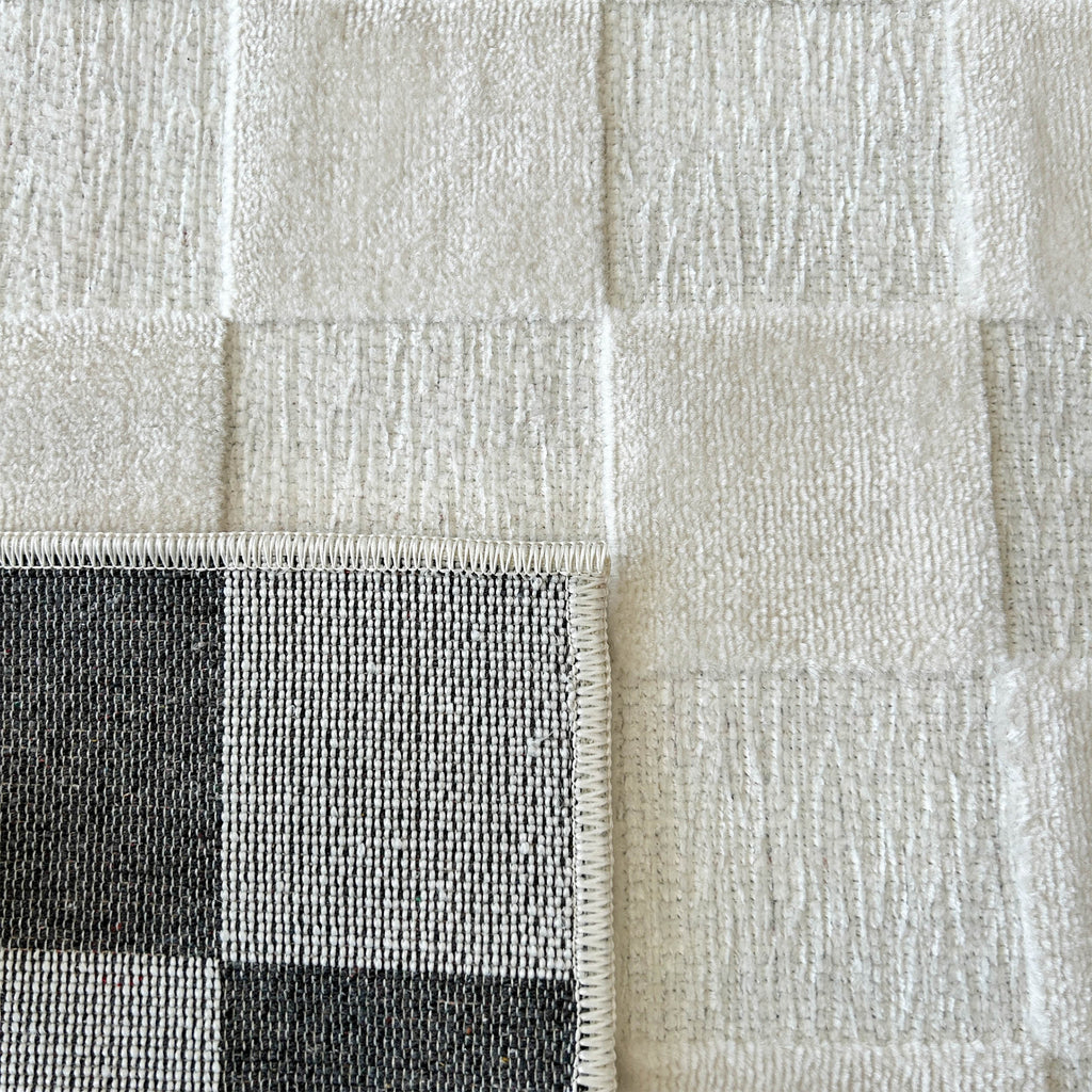 Jardín - Alfombra Interior - Polipropileno - Blanco