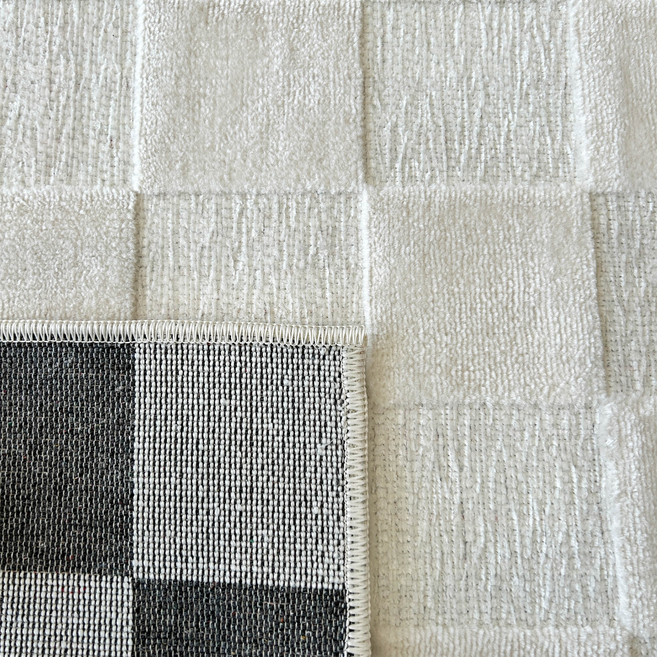 Jardín - Alfombra Interior - Polipropileno - Blanco