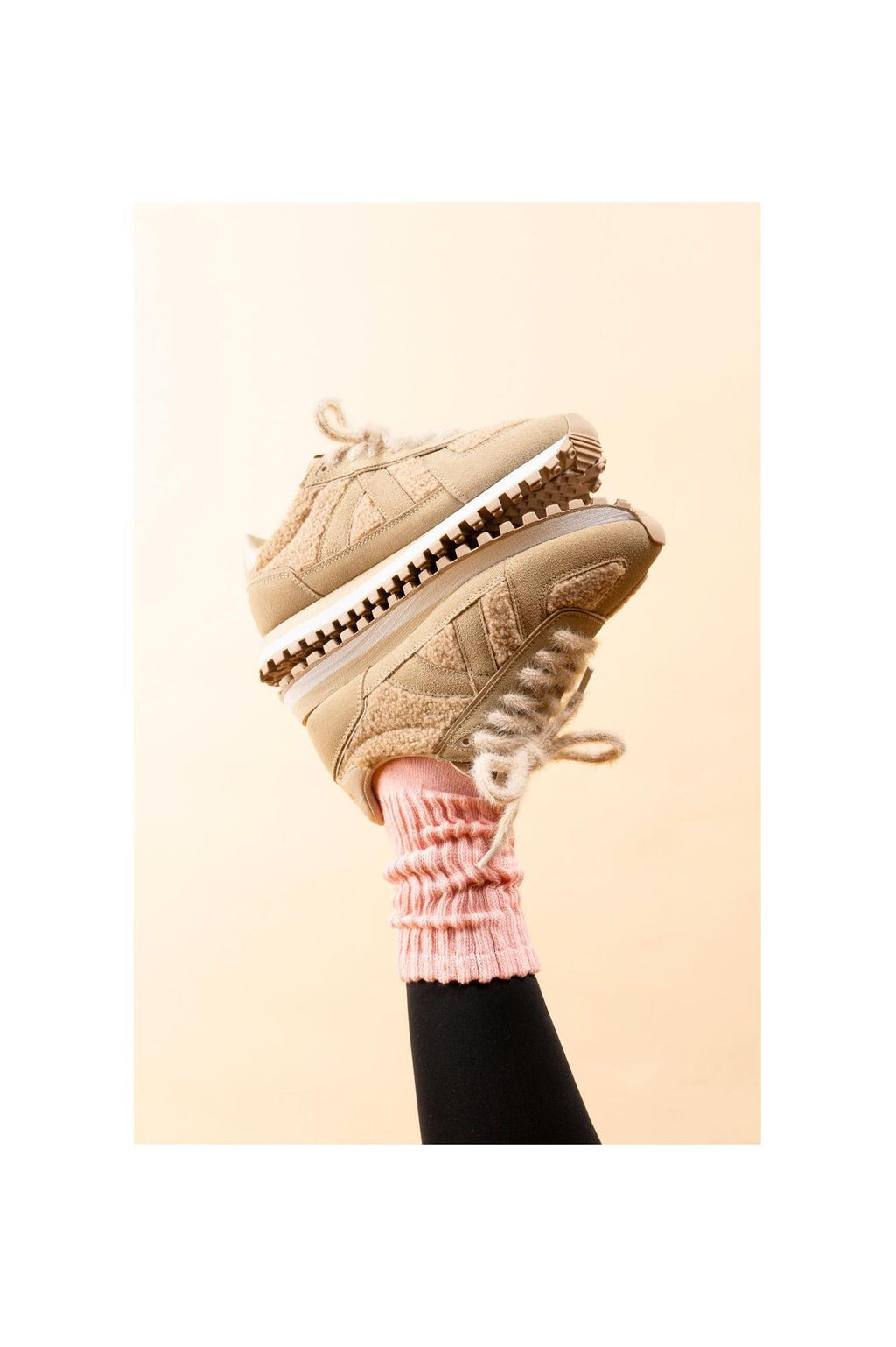 Zapatillas Gate Beige-Crema-Sherpa