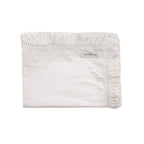 Fringed Two-Material Gatsby Throw - Plume