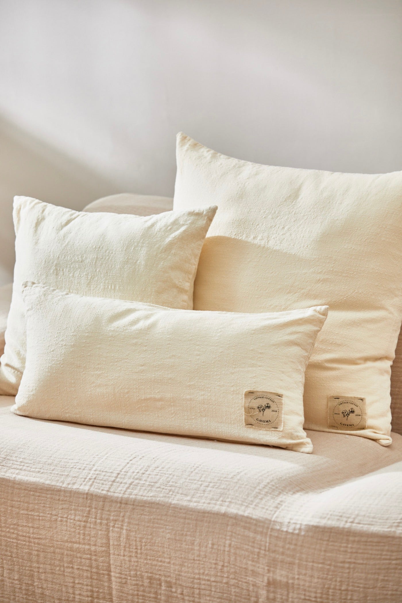 Housse De Coussin Gavema - Écru