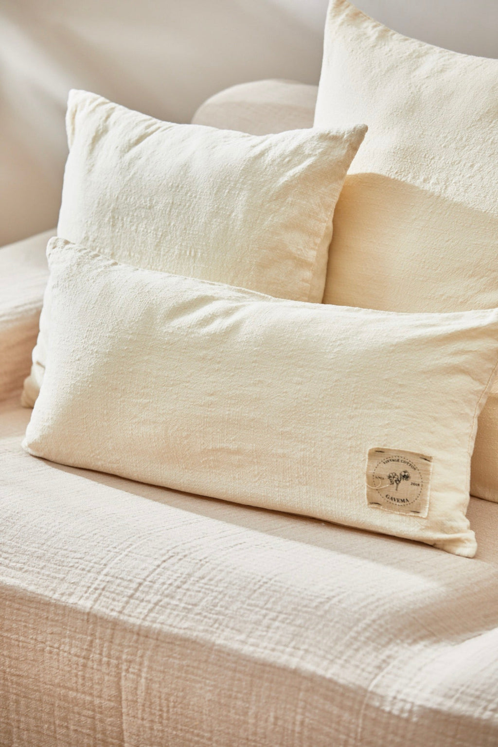 Housse De Coussin Gavema - Écru