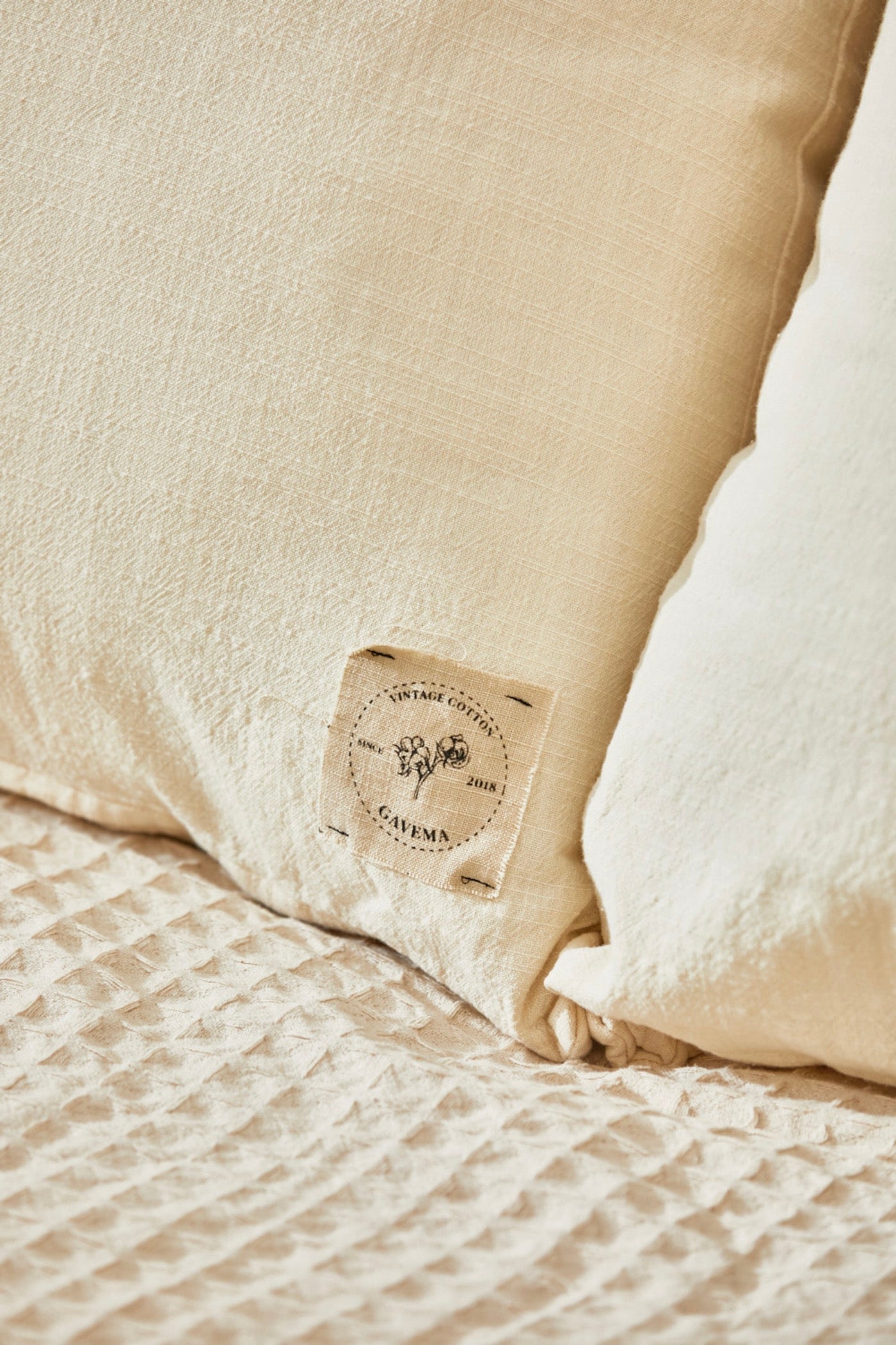 Housse De Coussin Gavema - Écru