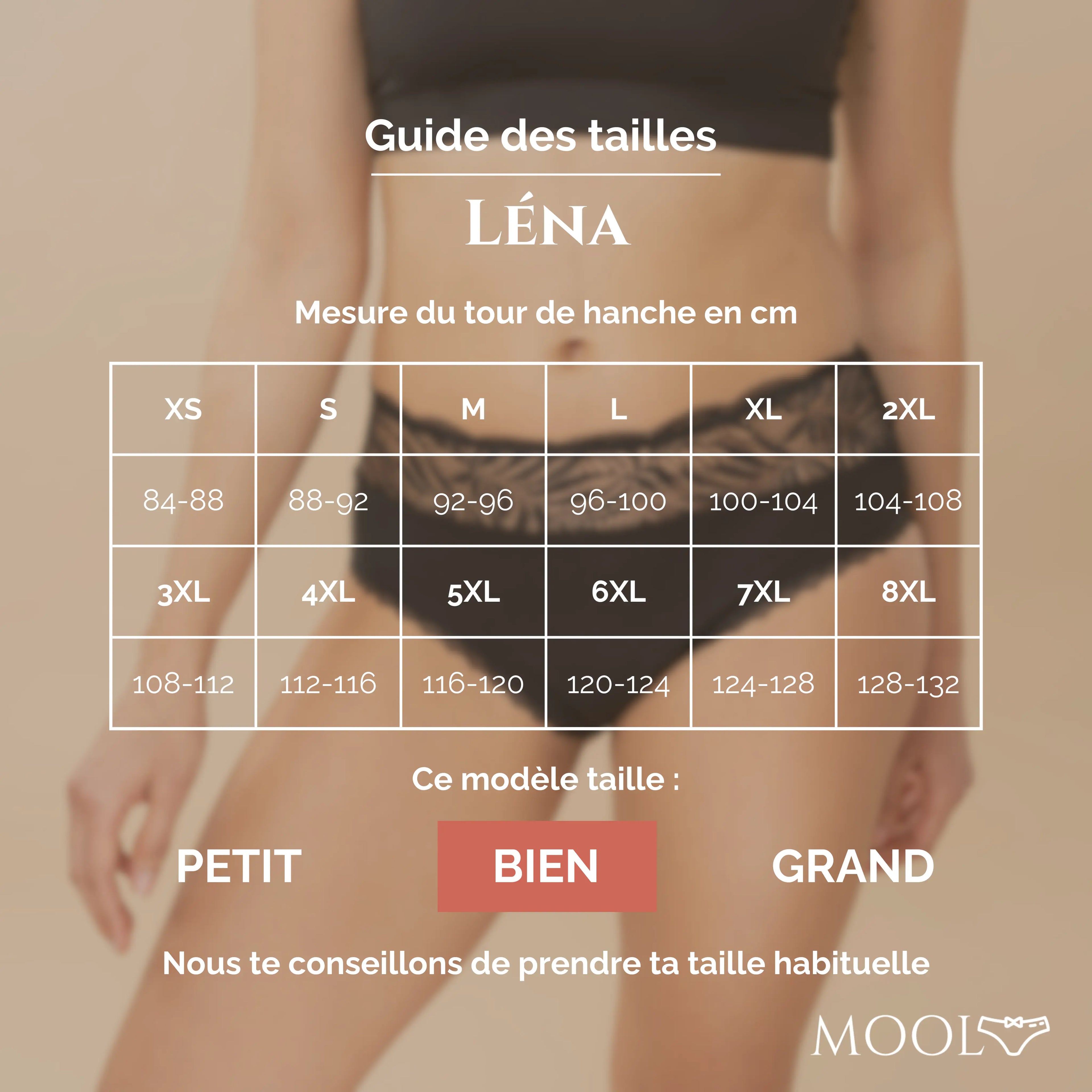 Léna - Culotte Menstruelle Flux Abondant - XS au 8XL
