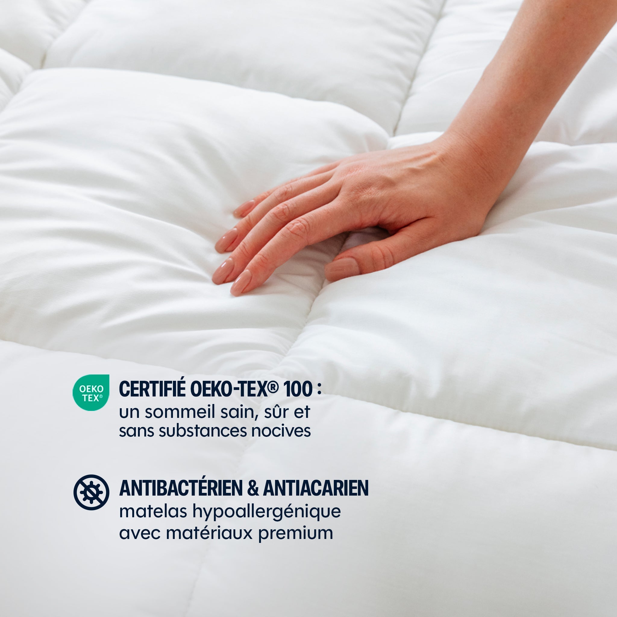 Lightweight Tempered Duvet - 100% Siliconized Hollow Fibers - Cotton Cover