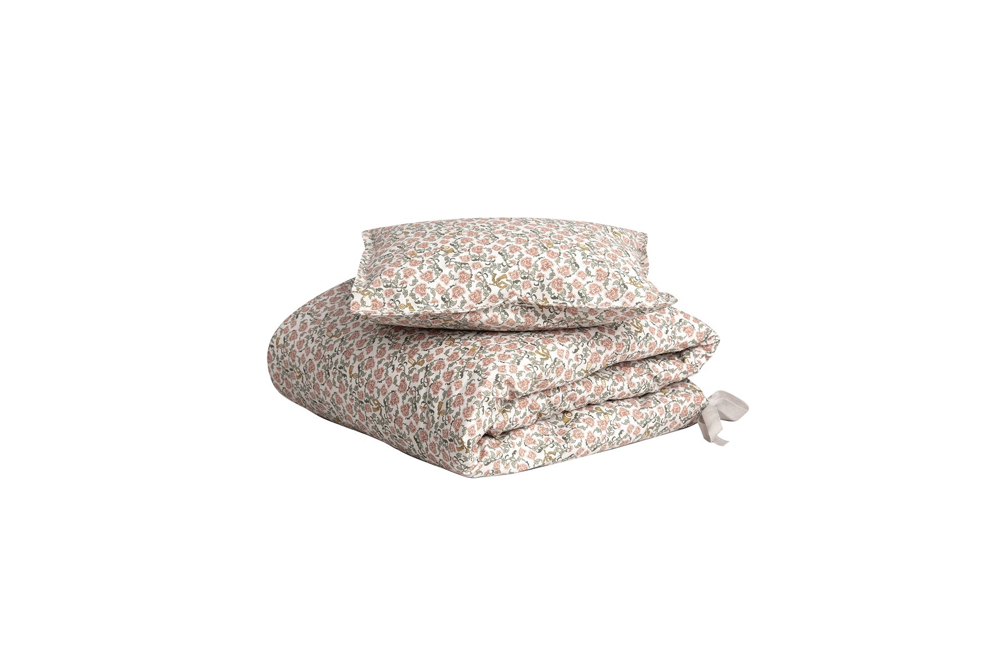 Parure De Lit Bébé En Percale - Motif Floral