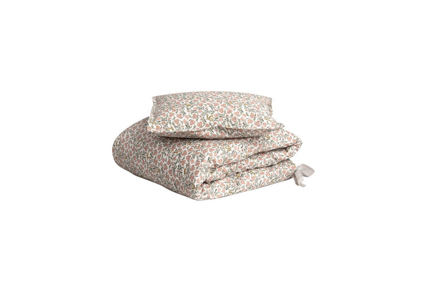 Parure De Lit Bébé En Percale - Motif Floral