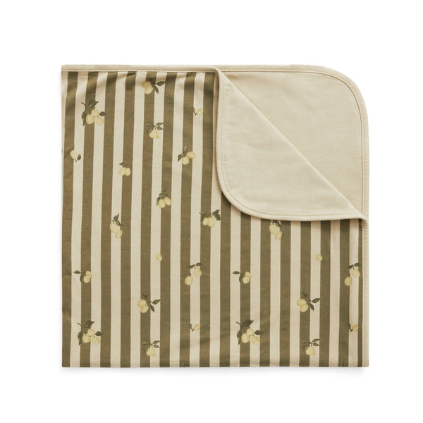 Couverture En Jersey - Stripe Prune