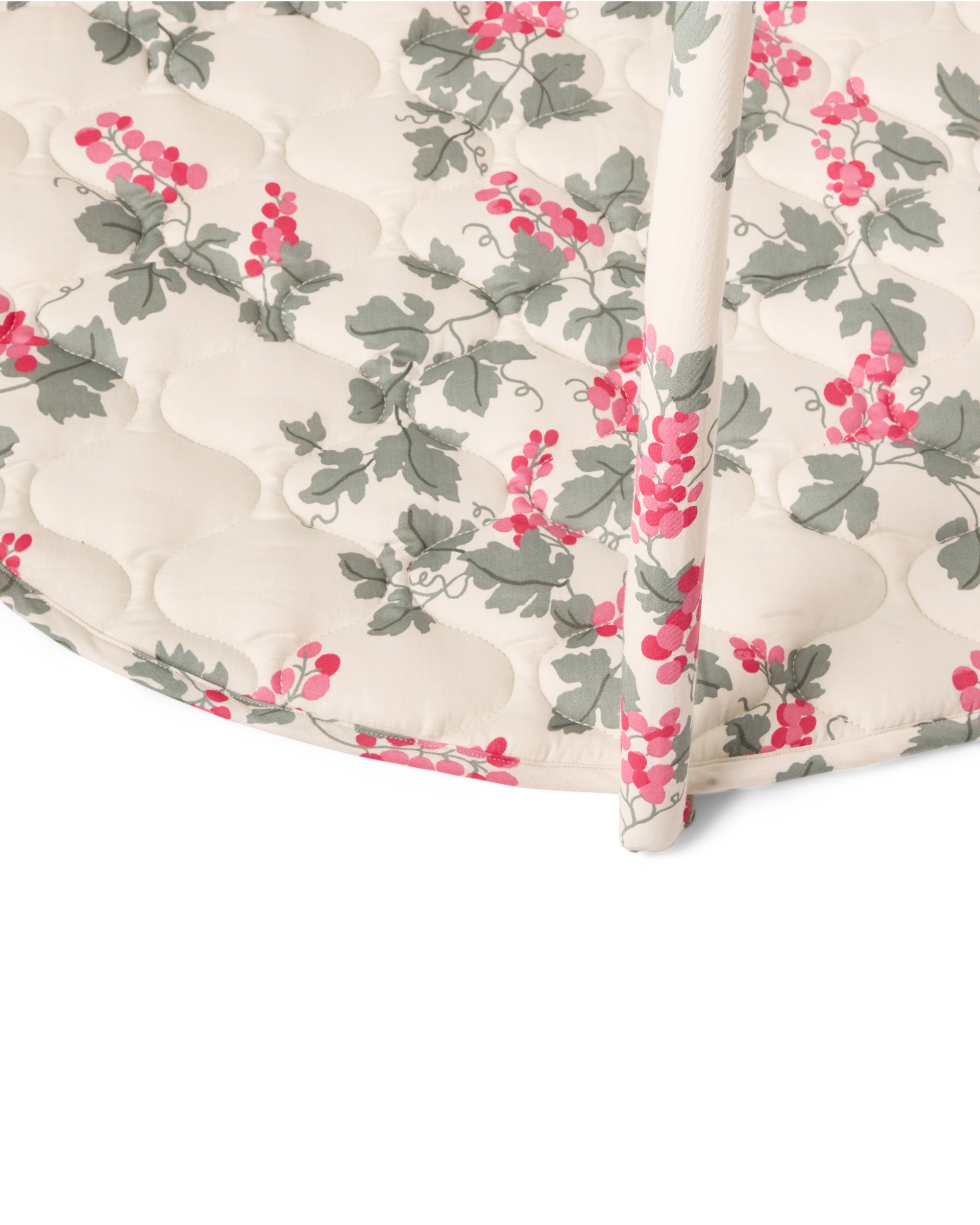 Quilted Satin Play Mat - Pink Grape