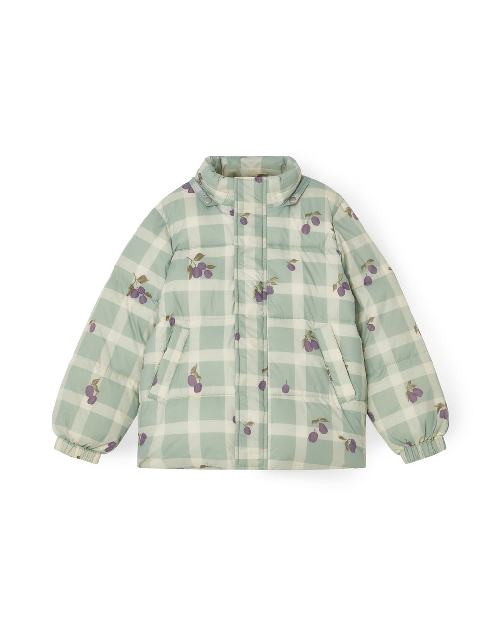 Veste Bouffante - Prune Check