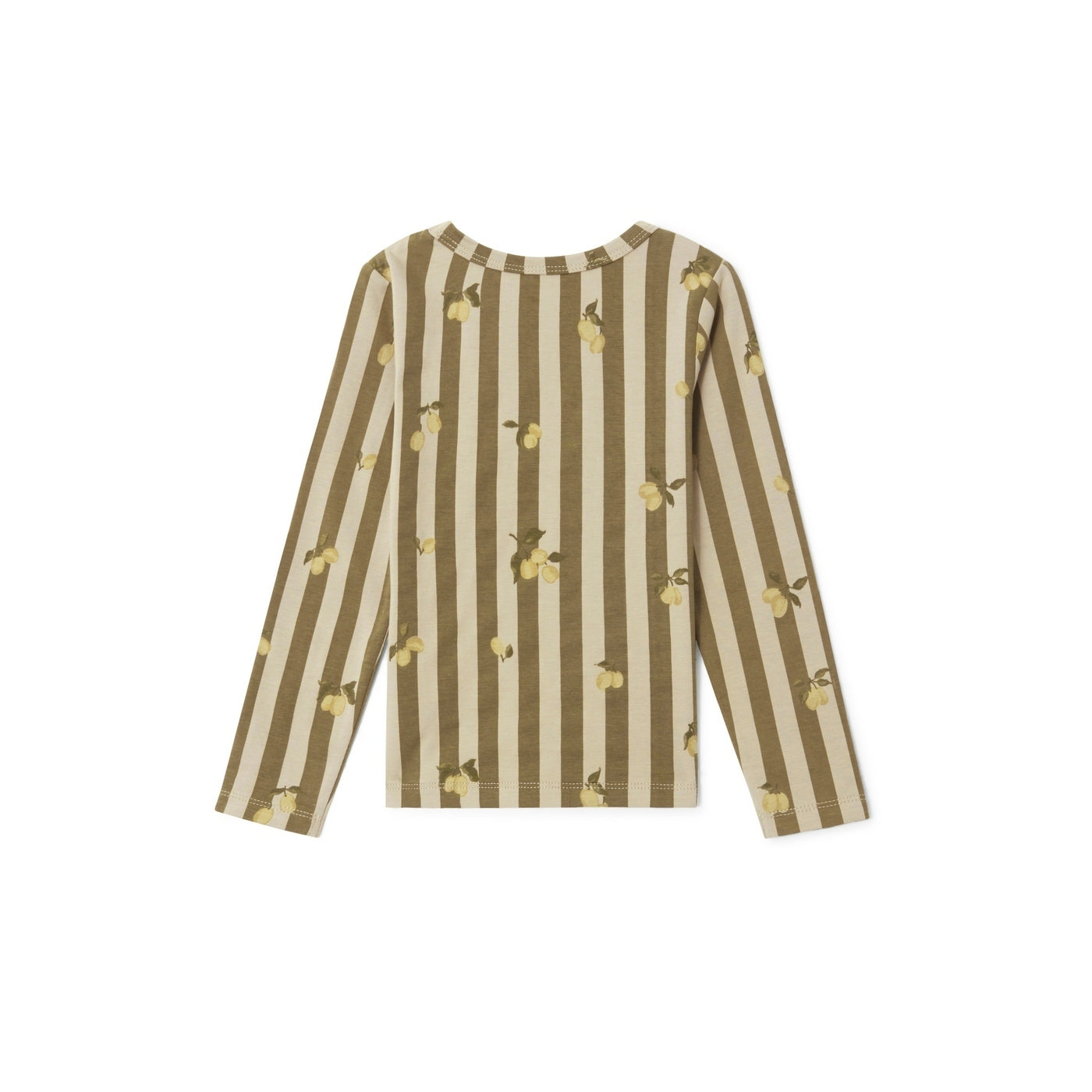 T-Shirt En Jersey Ls - Stripe Prune