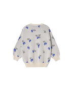 Knitted Sweatshirt - Ecru Grape