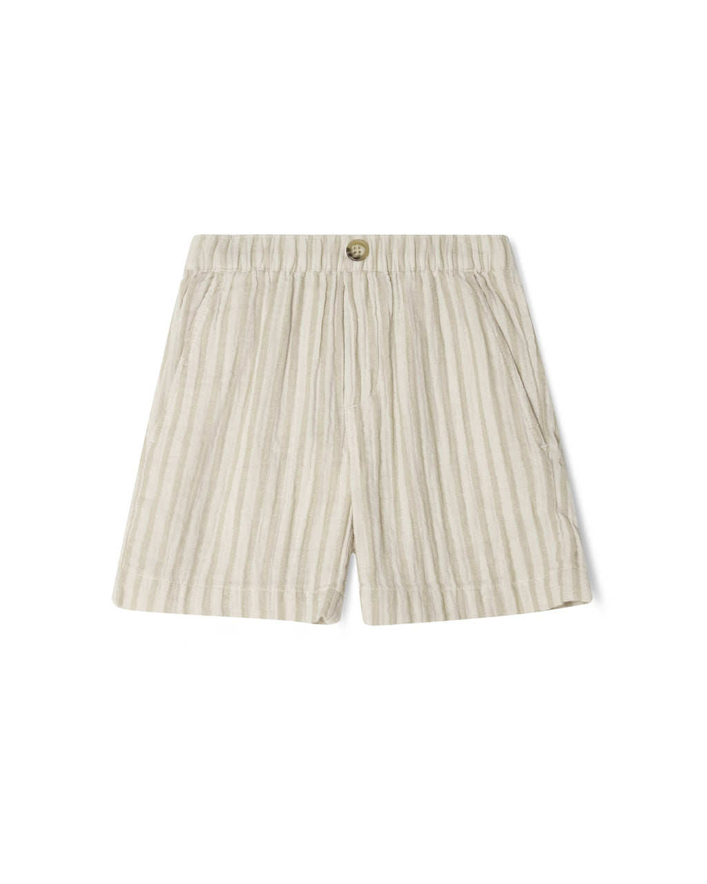 Short En Mousseline - Rayé Galet