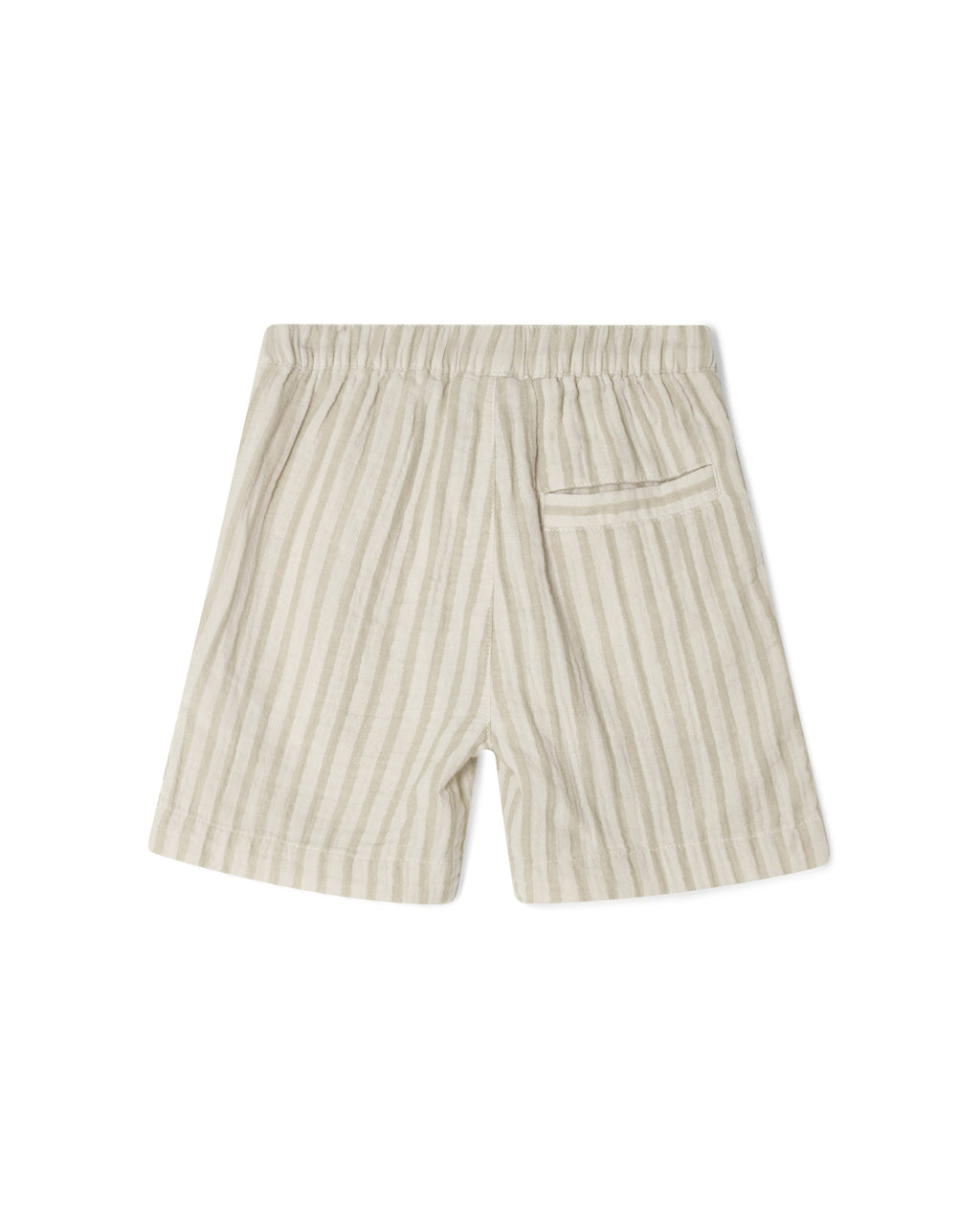 Short En Mousseline - Rayé Galet
