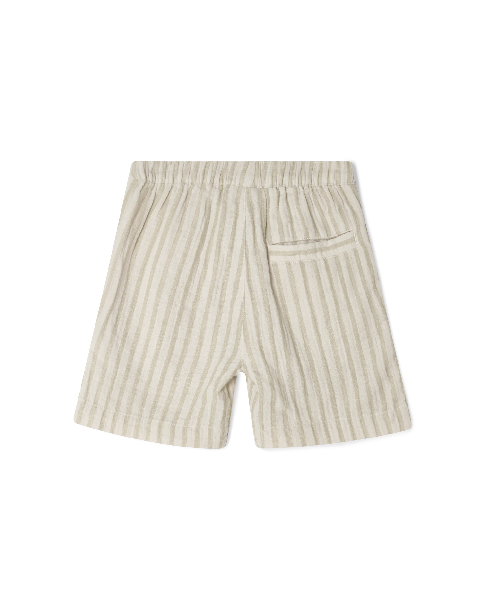 Short En Mousseline - Rayé Galet