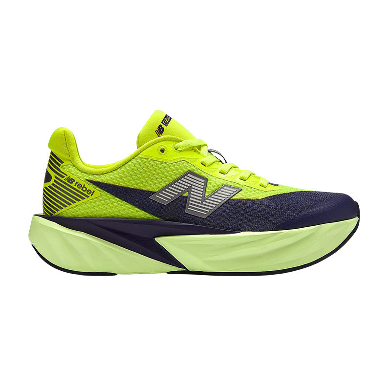 New Balance Fuelcell Rebel V5 Zapatillas Mujer - Amarillo, Azul Marino