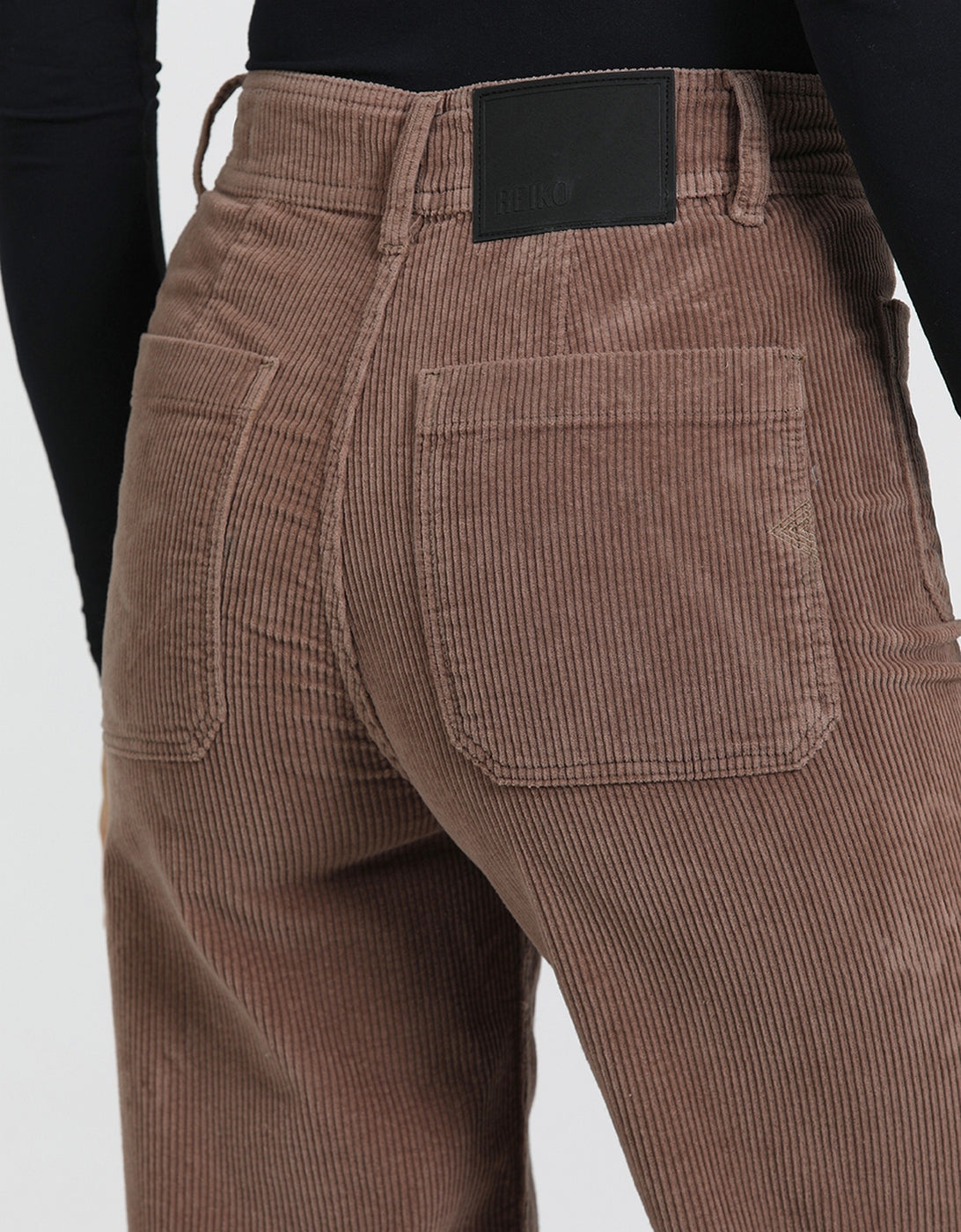 Pantalon Wide Gigi Velvet - Truffle - Femme