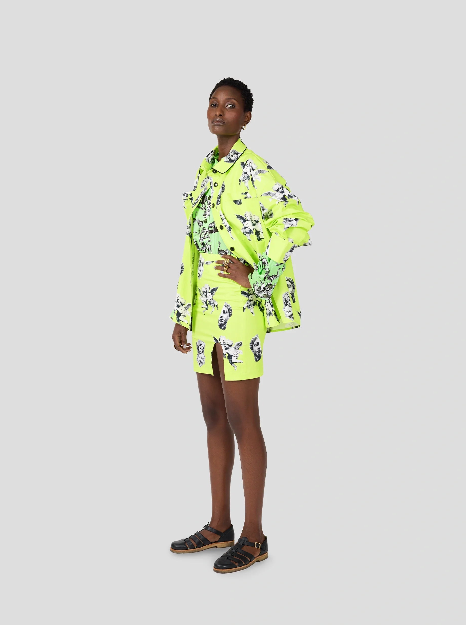 Jupe Gigi In Angels Printed Toile