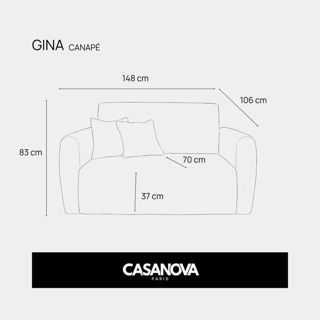 Gina - Rak soffa