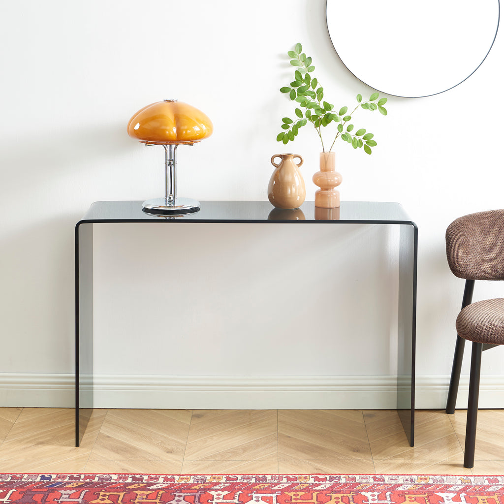 Ginza - Console - Tempered Glass - Black